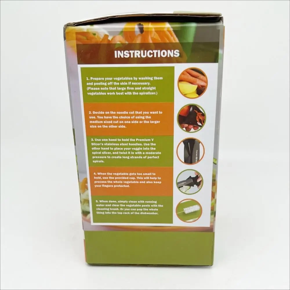 New in Box Mini Premium Vegetable Spiral Slicer for Cooking